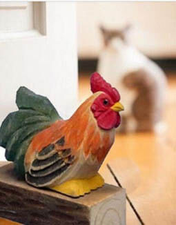 rooster door stopper