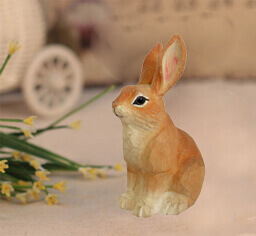 wood brown rabbit