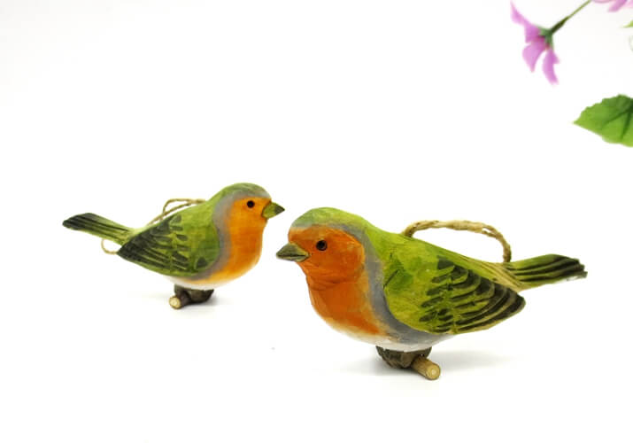 Wooden Robin Birds