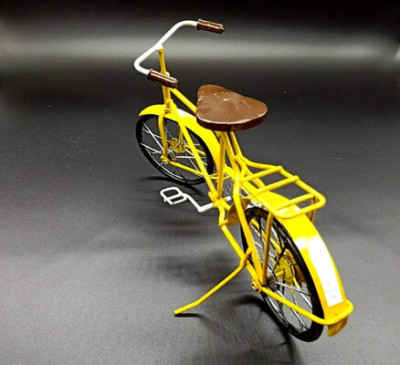 Metal Bicycle Model Yellow (2)