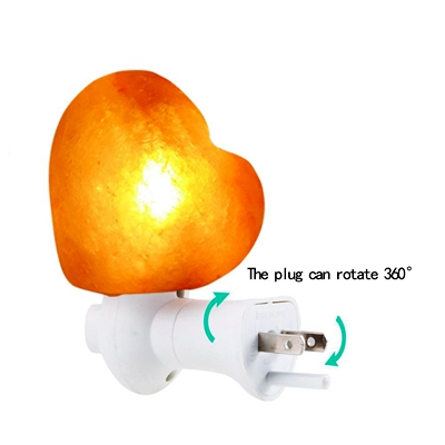 salt lamp heart shape night l