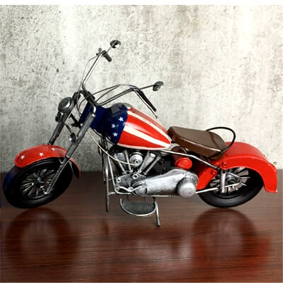 Handmade Retro Metal Motorcycle Model