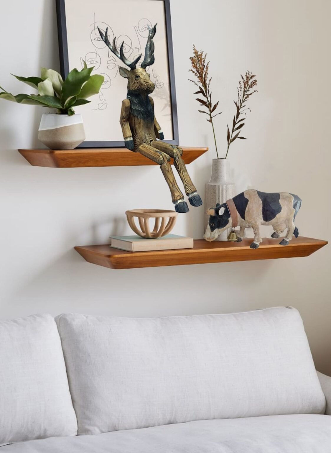 wood hand carved animal