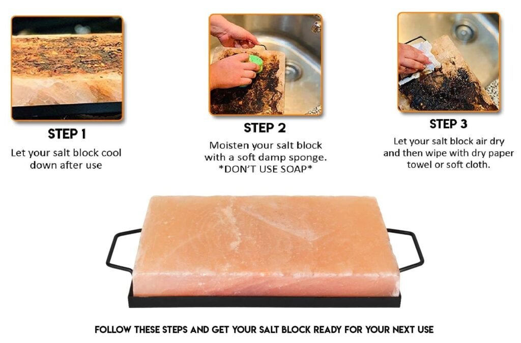 how to clean himalayan salt bricks