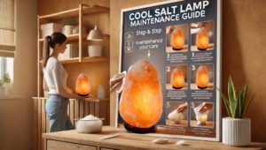 Step-by-step maintenance demonstration for cool salt lamps