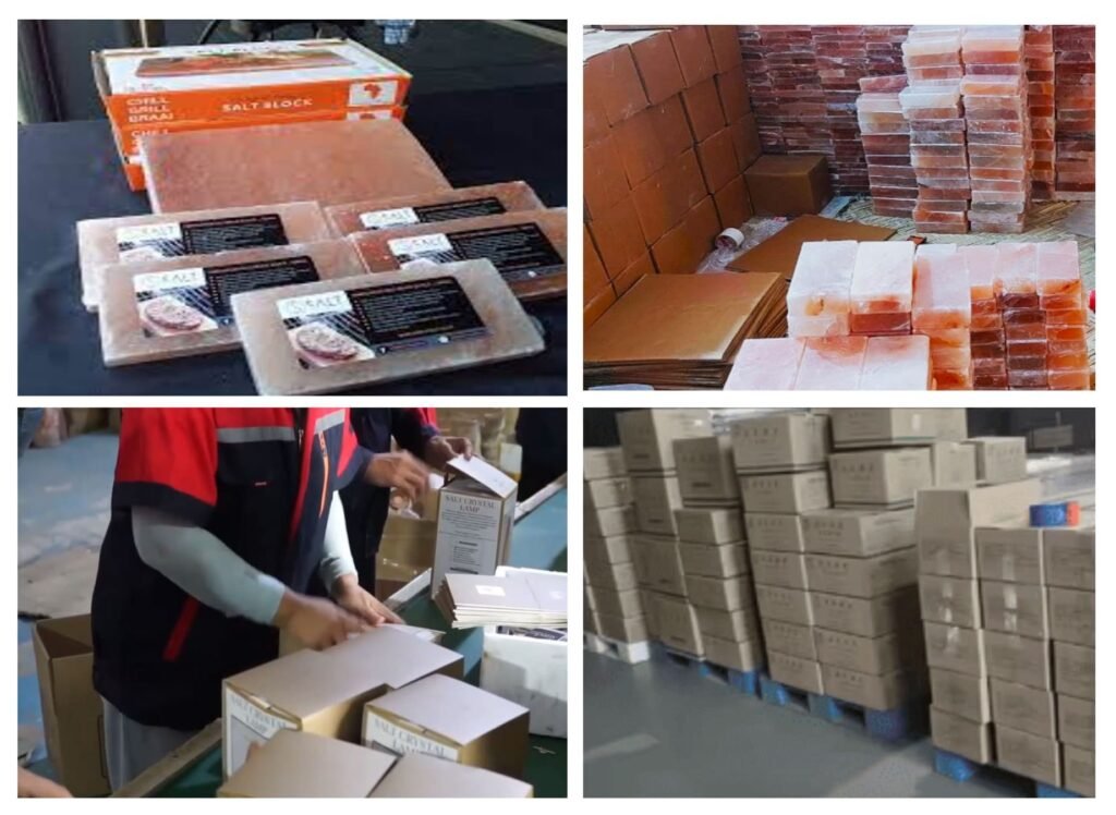 salt blocks goods packing
